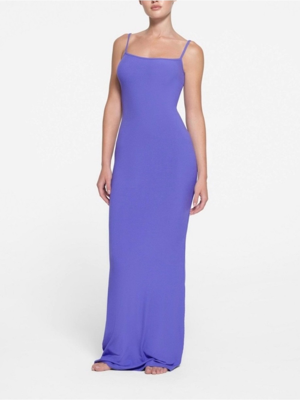 SKIMS Soft Lounge Long Slip Dress in Tanzanite Size S NWT